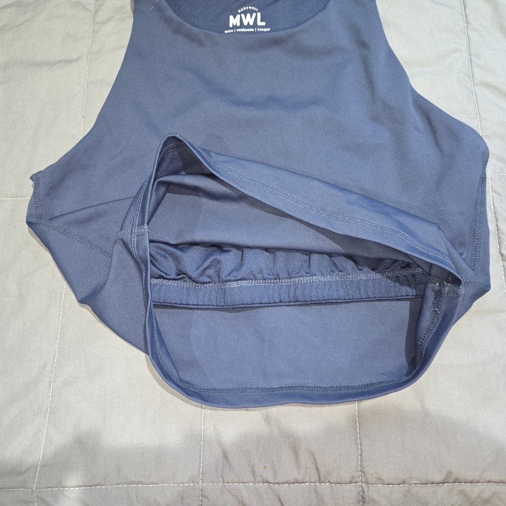 Madewell Navy Blue Tank Top Size S - Picture 3 of 4
